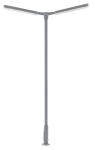 FALLER 180222 - H0 - LED-Kreuzmastleuchte, zweiarmig, kaltweiß, Ep. IV